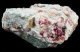 Beautiful Roselite and Calcite Crystals on Matrix - Morocco #44765-2